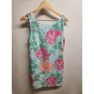 Lilly Pulitzer Womens Dress‎ Sleeveless Floral Print Casual Party Medium